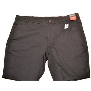 Kenneth Cole Awearness Men's Black Flat Front Tailored Shorts Performance 42